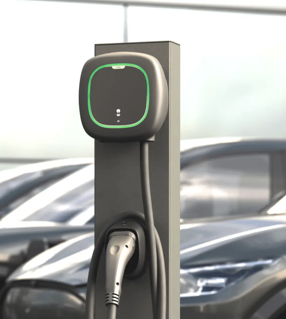 mennyibe kerül 1 kw áram (4) Wallbox elektromos autó fali töltő robbantott ábrája zöld LED-világítással – intelligens otthoni töltés és villamosenergia-fogyasztás